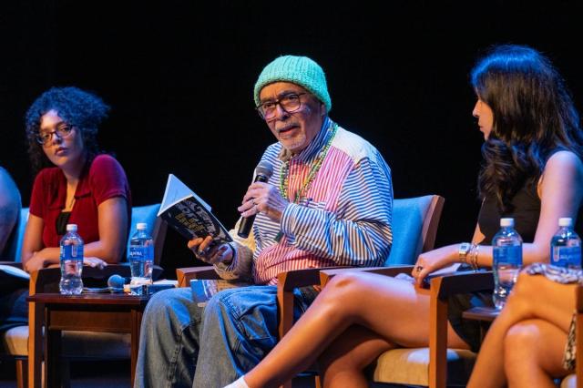 Juan Felipe Herrera reading one of his poems