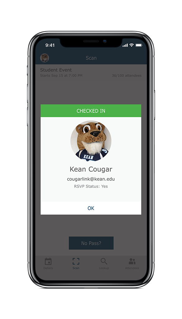 Cougar Link Check-in App