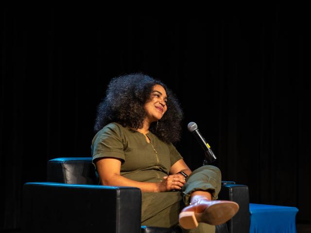 Author Elizabeth Acevedo smiling