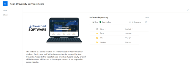 Kean University Software Store