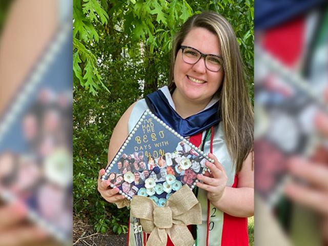 Kean ocean graduate Kristen Weinbel celebrates graduation