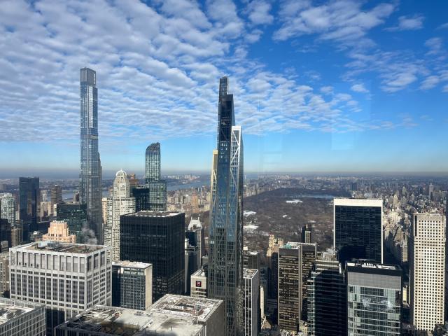 A New York City skyline view