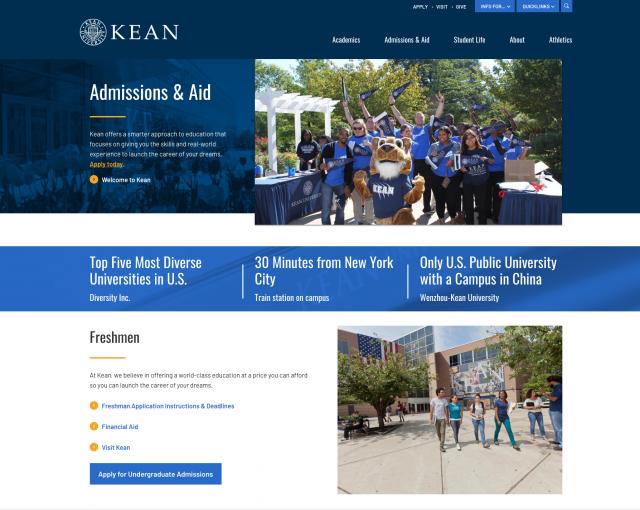 New Kean.edu Launches for Fall 2018 Semester Kean University