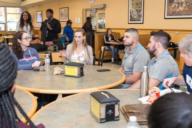 Dean for a Day conducts lunch focus group