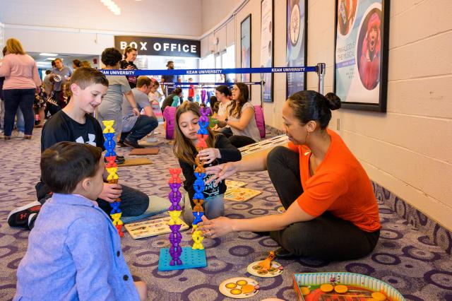 Kean graduate students provided sensory activities for children