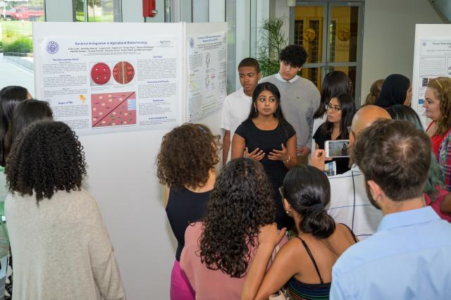 High school students researched STEM topics from medicinal chemistry to machine learning during the summer research program at Kean.