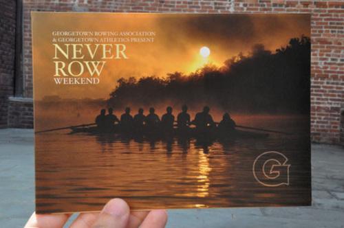 Never Row weekend brochure