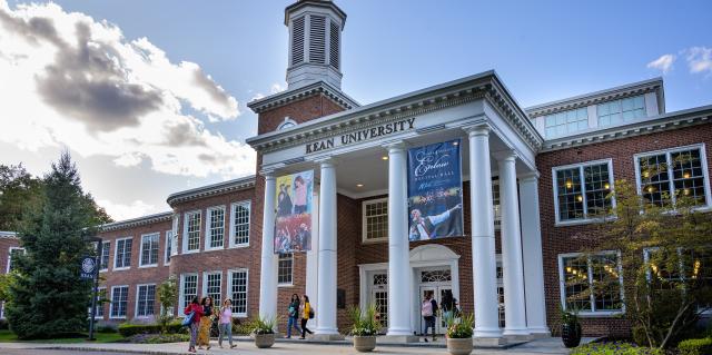 Kean students walk outside of East Campus