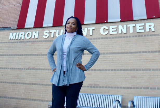 Kean student and U.S. Navy veteran Ashley Tufuga