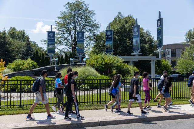 Students tour Kean on the first day of Kean Scholar Academy