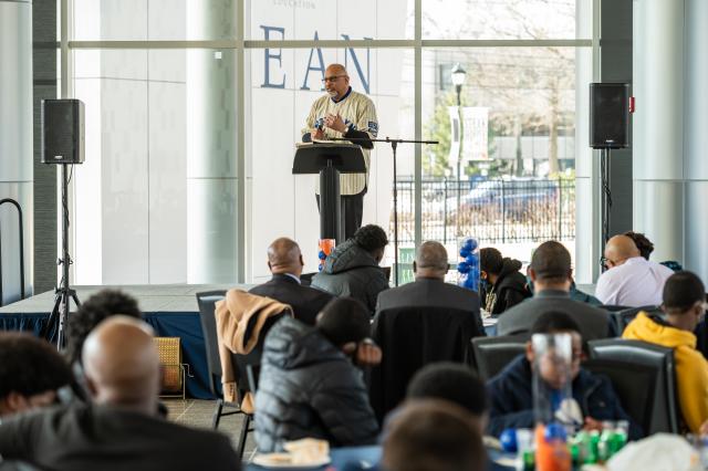 Principal Baruti K. Kafele at male empowerment symposium