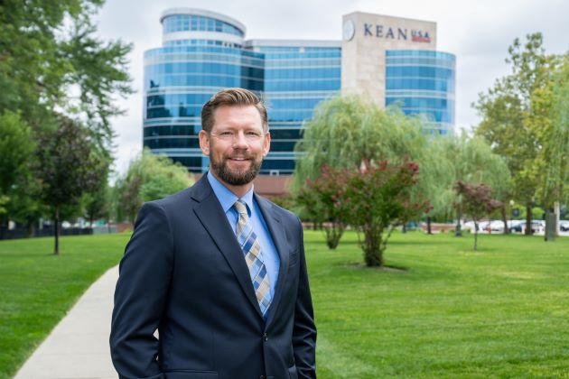 James Konopack, new dean of CHPHS, stands in front of NAAB