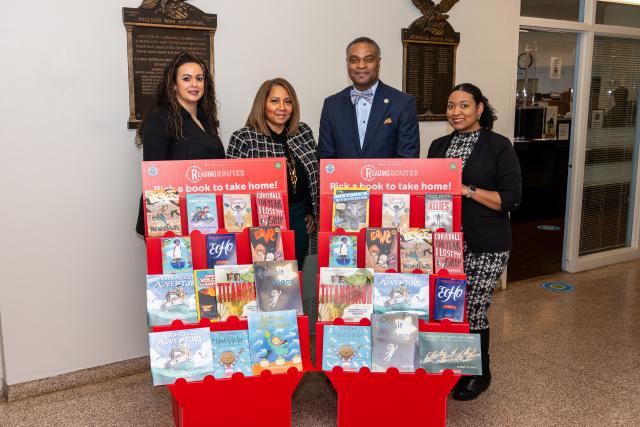 A literacy hub, offering books for children and families to borrow, is in the Hillside Municipal Building.