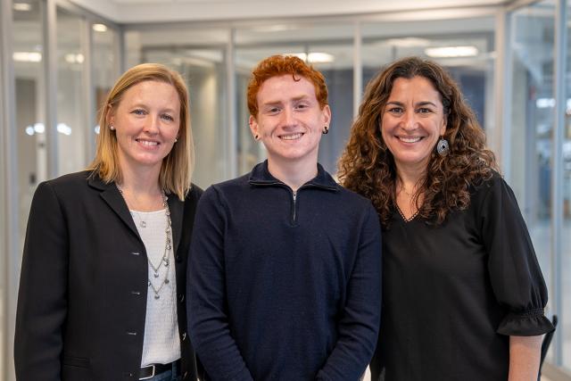 Karen Woodruff, research assistnat Rick Esner and Daniela Shebitz are pictured