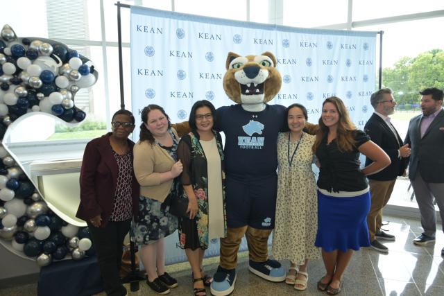 Keanu and friends at the reception