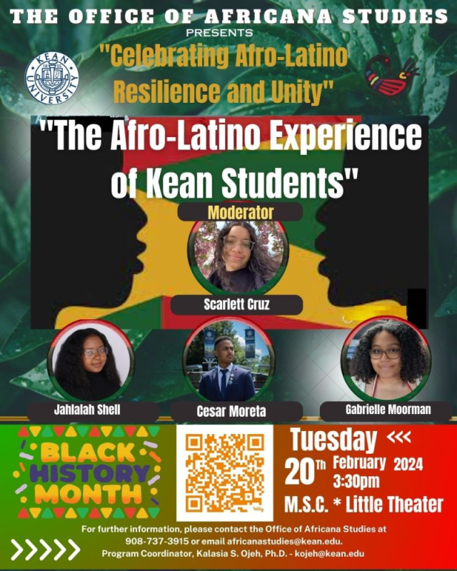 Afro-Latino experience flyer