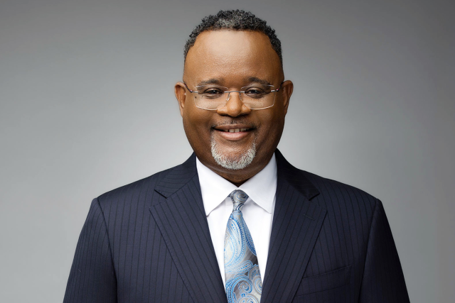 A 2024 headshot of Kean President Lamont O. Repollet Ed.D.