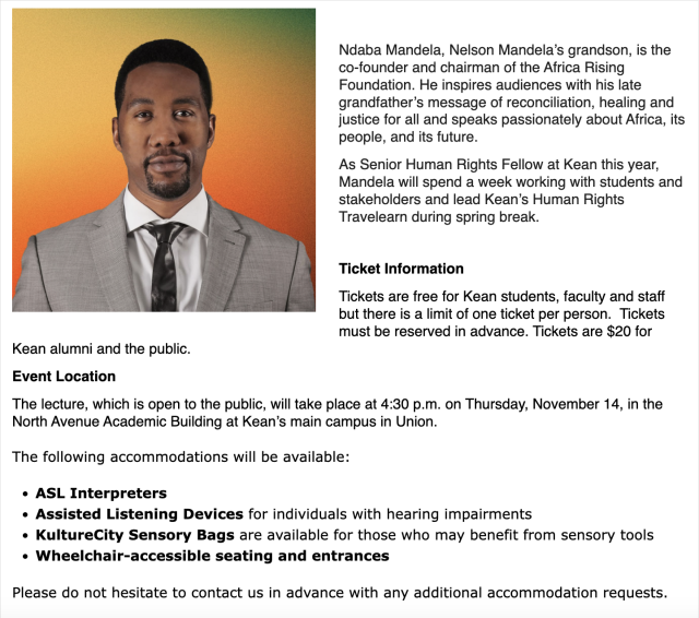 Ndaba Mandela Distinguished lecture 2024