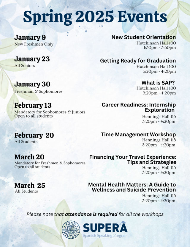 Spring Semester 2025 Events